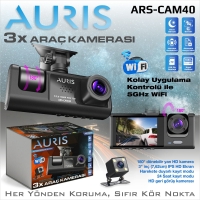 Auris CAM40 3 Kameralı Araç Kamerası