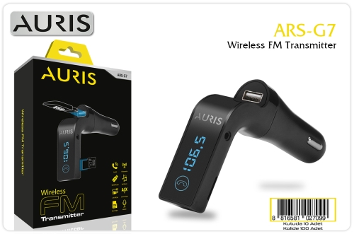 Auris G7 Kablosuz FM Transmitter - FM Verici