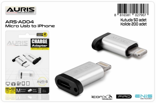 Auris AD04 Micro to Lightning Çeviri
