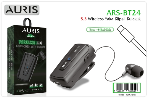 Auris BT24 Makaralı Bluetooth Kulaklık