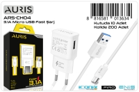 Auris CH04 3.1A Micro Şarj Aleti Seti