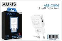 Auris CH04B 3,1A Hızlı Şarj Başlığı