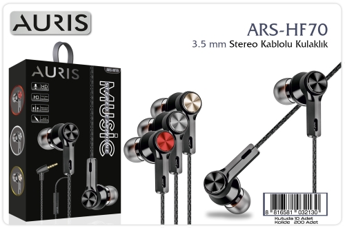 Auris HF70 Kablolu Kulaklık 3.5mm jak Giriş