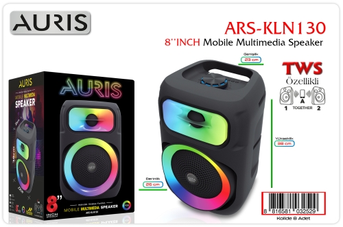 Auris KLN130 8 İnch Speaker