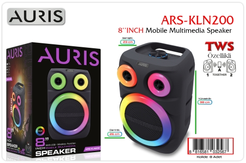 Auris KLN200 8 İnch Speaker