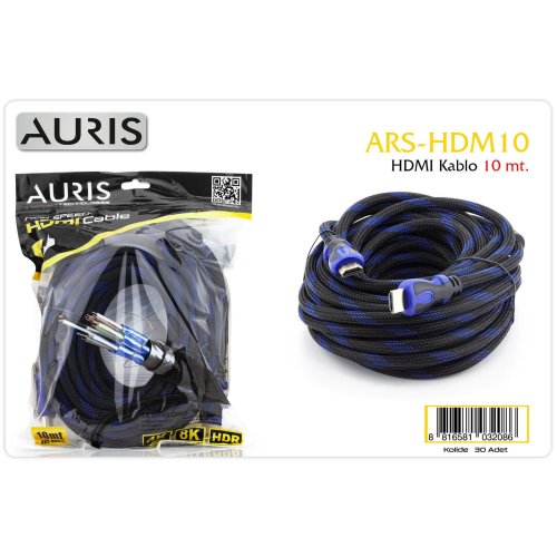 Auris HDM10 10Metre Hdm Kablo