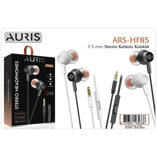 Auris HF85 Kablolu Kulaklık 3.5mm Jack