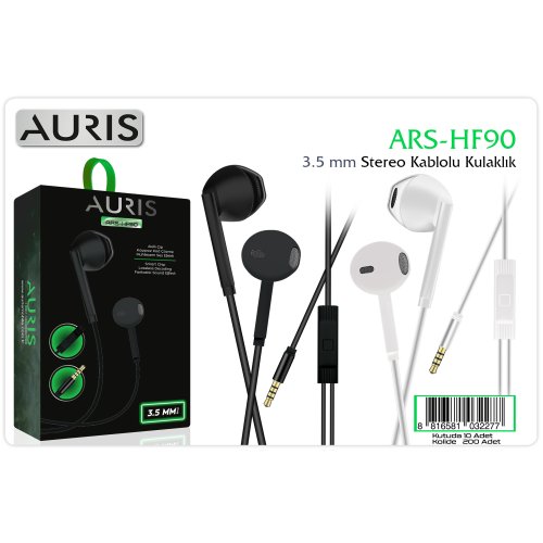Auris HF90 Kablolu Kulaklık 3.5mm Jack Stereo  