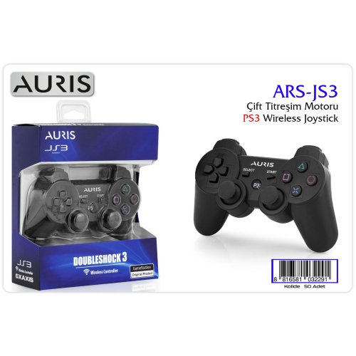 Auris JS3 Ps3 Wireless Joystick Çift Titreşim Motorlu