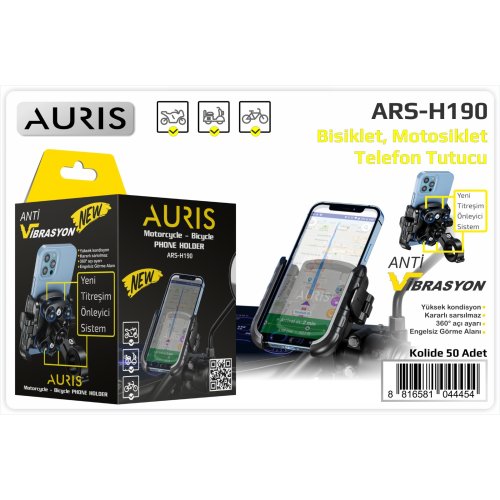 Auris H190 Titreşim Engel. Motor Bisiklet Tutacagı 